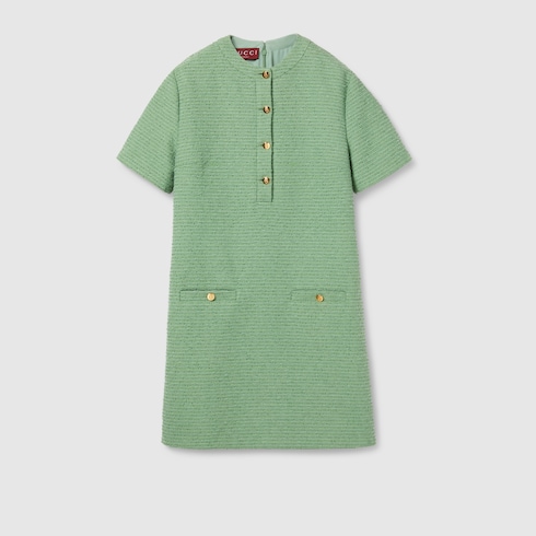 Cotton Bouclé Mini Dress