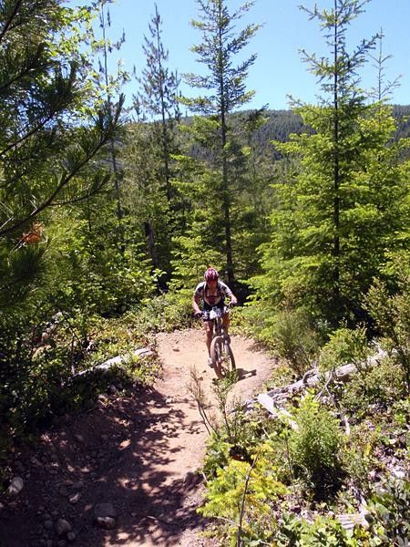 The long climbs offered great views on day one.