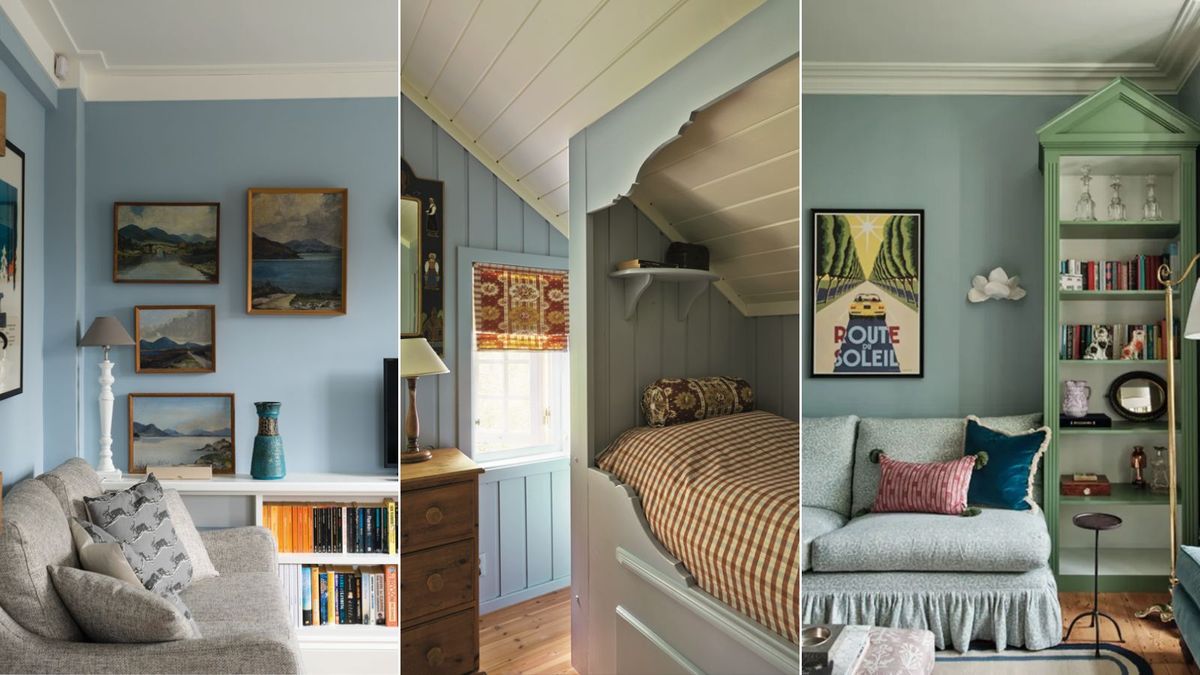 Farrow & Ball color experts helped me to plan my blue living room scheme