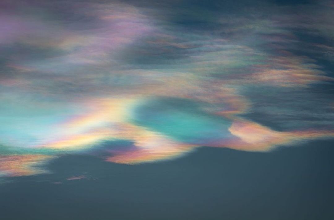 nacreous clouds above Finland.