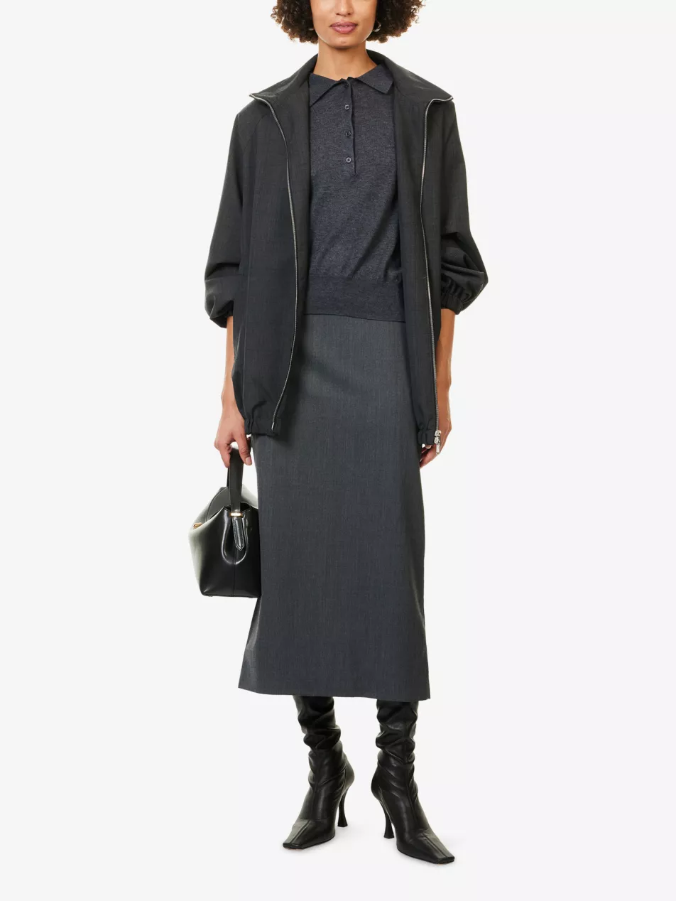 Alrose Pencil Woven Midi Skirt