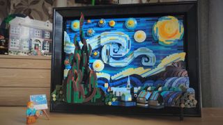 Vincent van Gogh - The Starry Night 21333 - recreation of famous Starry Night painting made out of Lego with VG minifig.