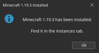 Minecraft installed