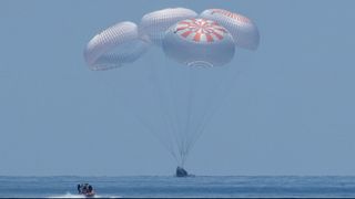 SpaceX return splashdown