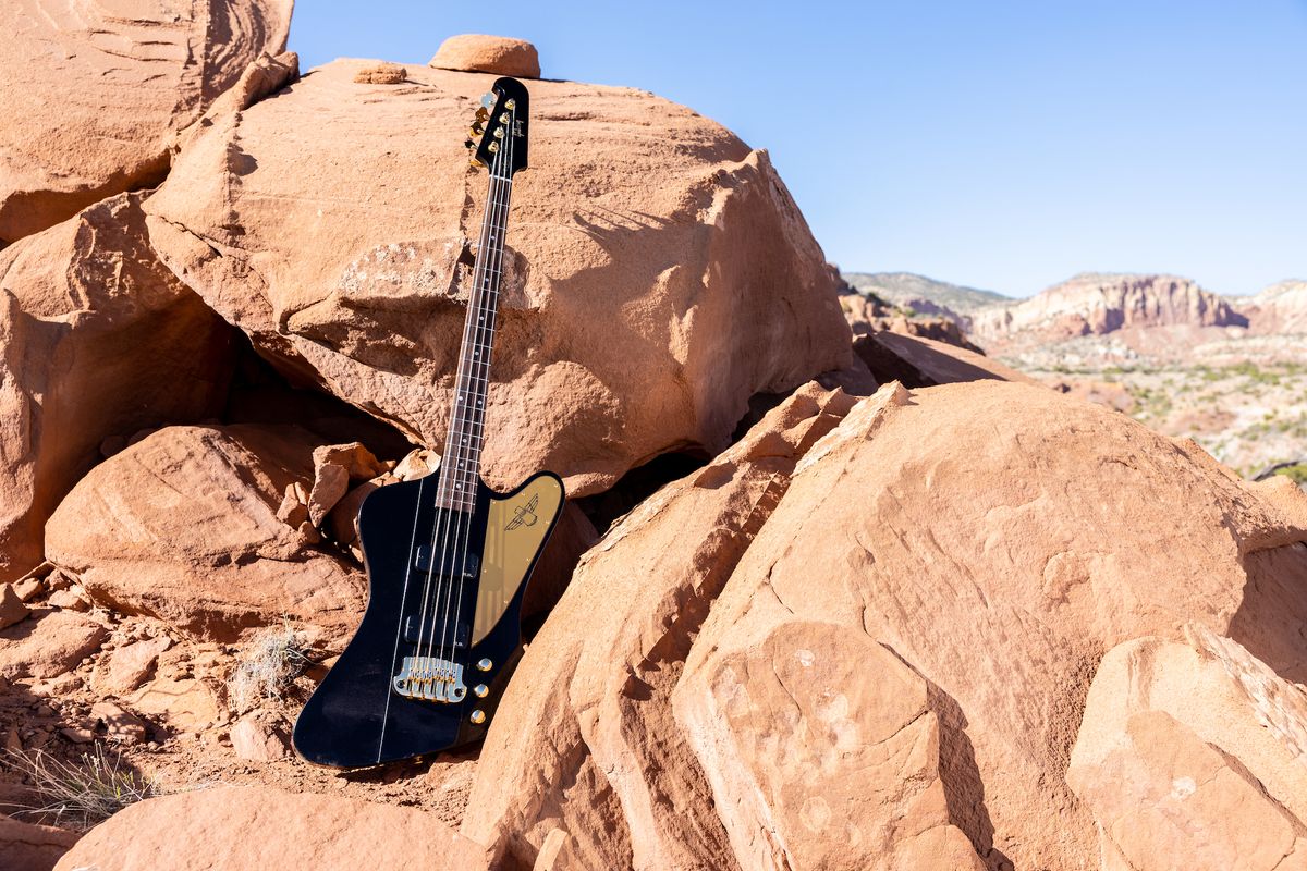 Gibson's new Rex Brown signature Thunderbird bass