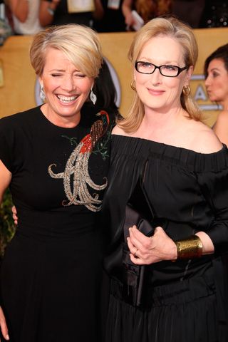 Emma Thompson And Meryl Streep Add Some Old School Glamour To The Screen Actors Guild Awards In Los Angeles