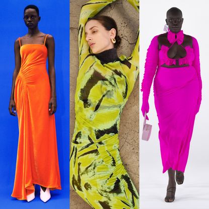 winter 2022-2023 color trends at Proenza Schouler, Jonathan Simkhai, & AZ Factory