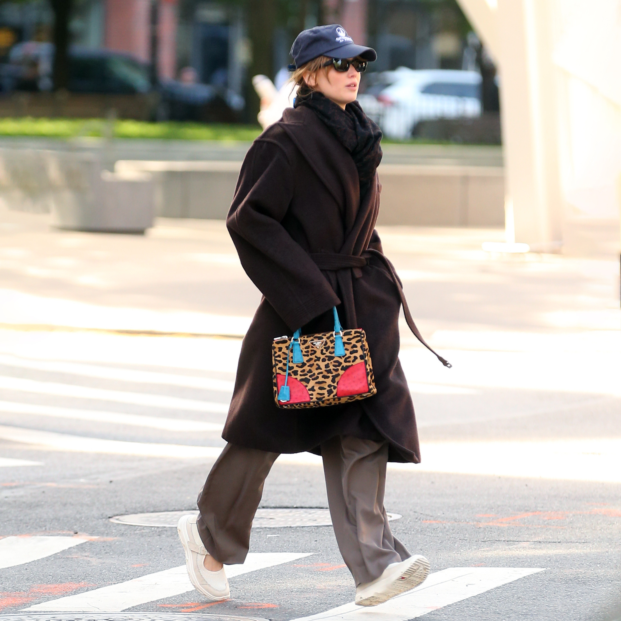 Jennifer Lawrence styled the Mary Jane sneakers trend april 28