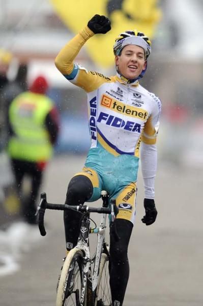 Tom Meeusen (Telenet Fidea Cycling Team) wins the final round of the under 23 Superprestige series