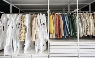 The storage for hanging garments