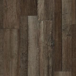 Deep chestnut wood effect LVT flooring