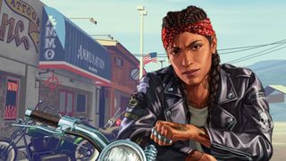 GTA 6 nyheder og rygter - En motorcyklist sidder og kigger ind i kameraet