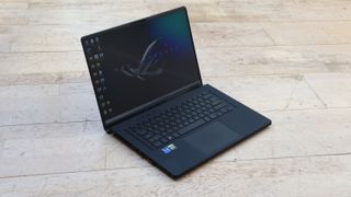 A photograph of the Asus ROG Zephyrus M16