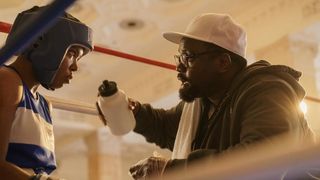 Ryan Destiny and Brian Tyree Henry in The Fire Inside