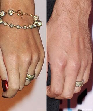 Russell Brand Katy Perry - PICS! Katy Perry and Russell Brand show off sparkling wedding rings - Russell Brand Katy Perry Wedding - Celebrity News - Marie Claire