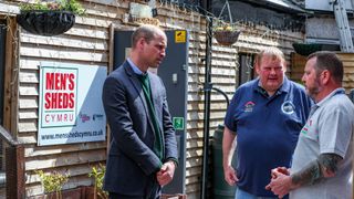 Prince William, Duke of Cambridge during a visit to Brighter Futures on May 6, 2021 in Rhyl, Wales