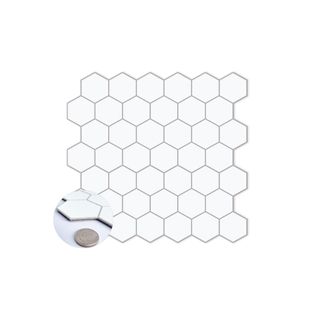 Hexagon Peel and Stick Tile Backsplash