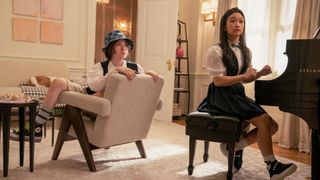 Alexa Swinton and Cathy Ang in And Just Like That season 2