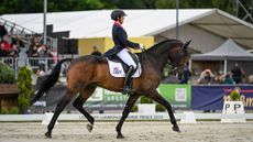 British rider Tom McEwen pictured with JL Dublin at Luhm&uuml;hlen Horse Trials CCI4*-S 2024.