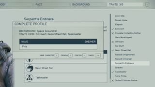 Starfield's character creator provides the option to choose pronouns