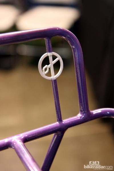 Yipsan builder Renald Yip incorporated this logo into the sides of the front rack.