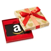 33. Amazon Gift Card in Gold Hearts Box: View at Amazon