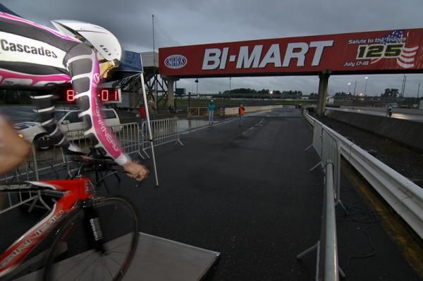 Portland International Raceway usually hosts auto races, but bikes took over for the prologue.