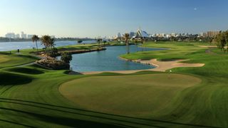A general view of Dubai Creek Golf Club