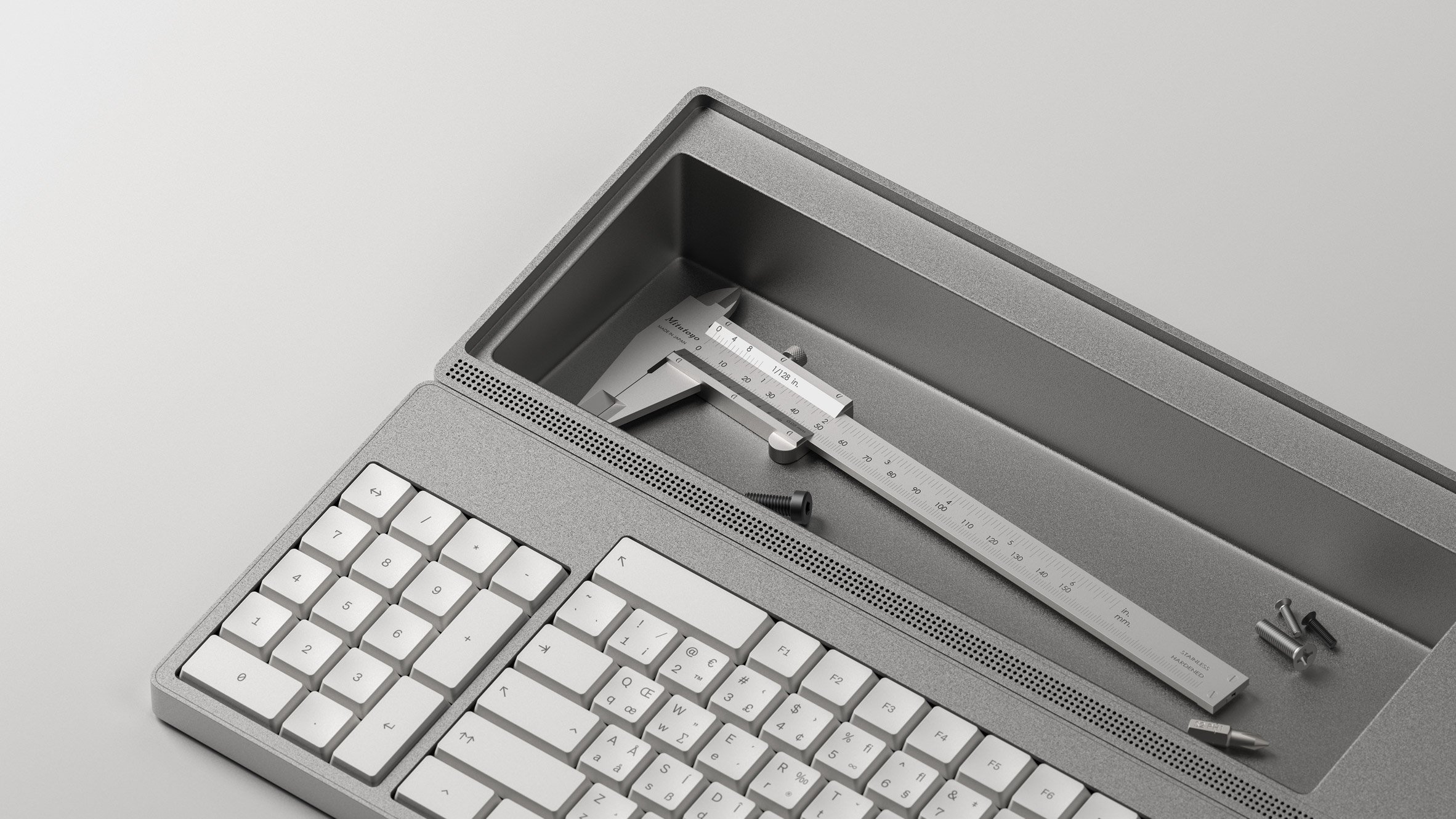 The c100 has convenient tool storage on board