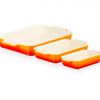 Le Creuset Stoneware Set of 3 Rectangular Dishes -Was £138, now £85 at Le Creuset