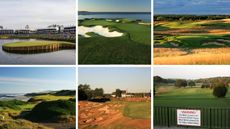 Six golf courses pictured