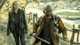 Kim Dickens and Lennie James in Fear the Walking Dead