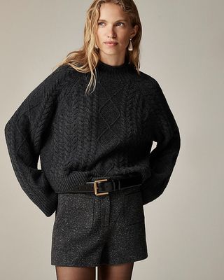 Cable-Knit Rollneck™ Sweater in Supersoft Yarn