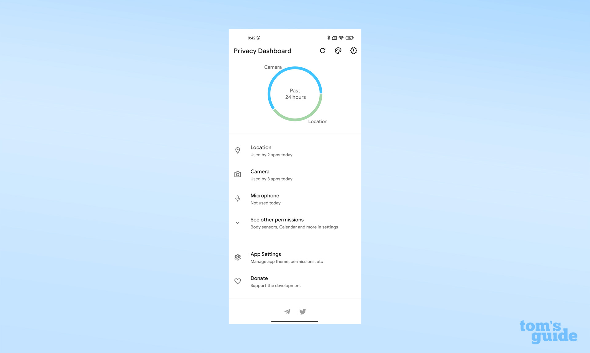 How to use Privacy Dashboard app