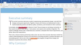 screenshot of collaboration between users in Word