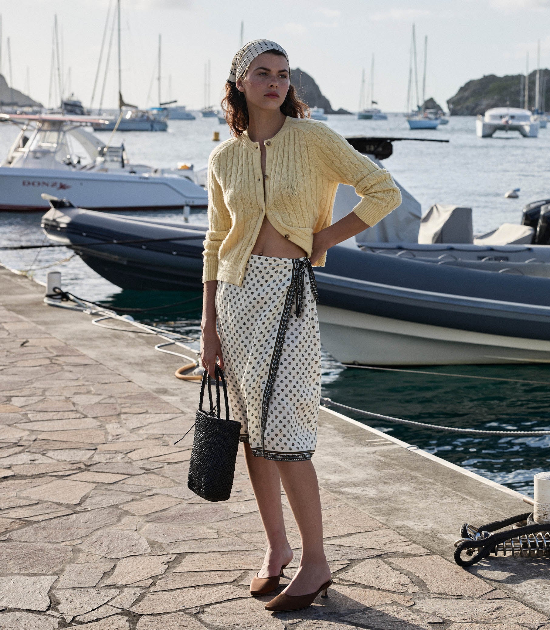 Delia Skirt -- Riviera Foulard