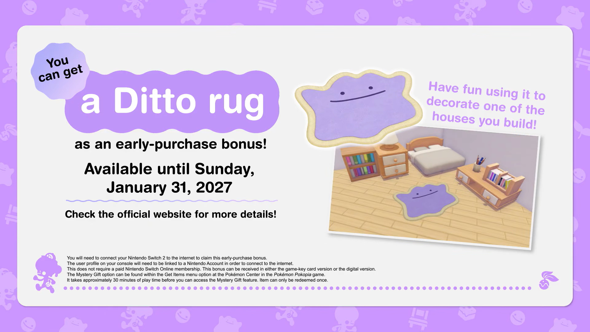 Pokemon Pokopia codes from Pokemon Presents