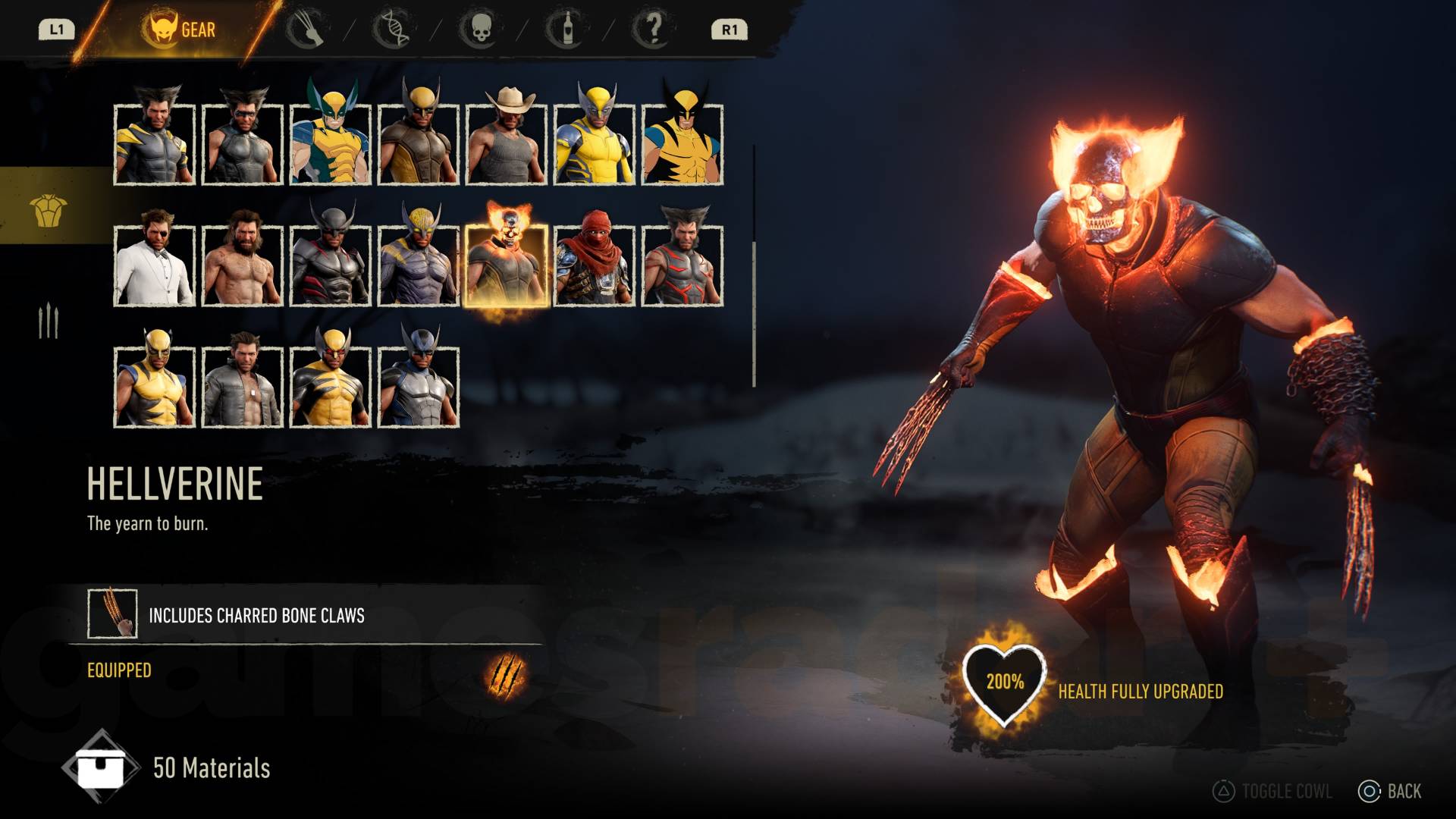 Marvel's Wolverine suit