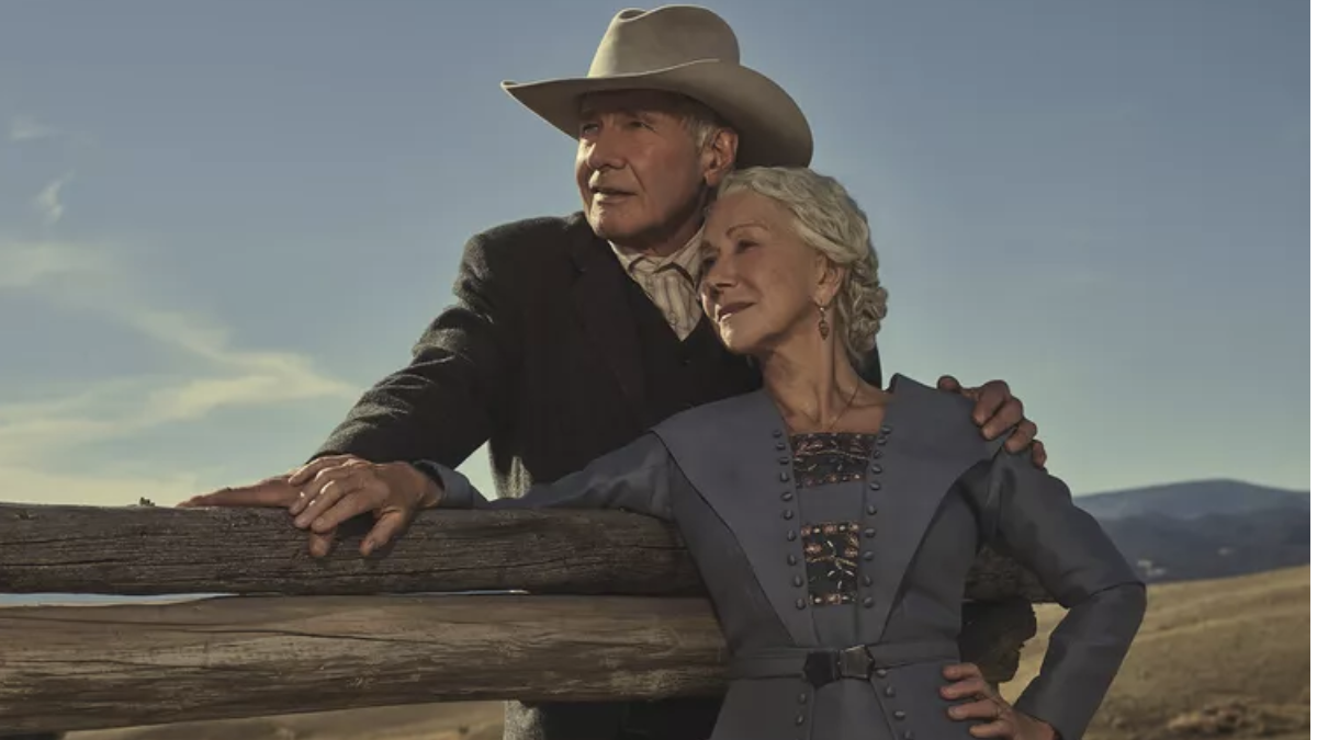 A promotional shot of Harrison Ford and Helen Mirren in 1923 season 2