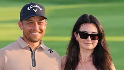 Xander Schauffele and his wife, Maya 