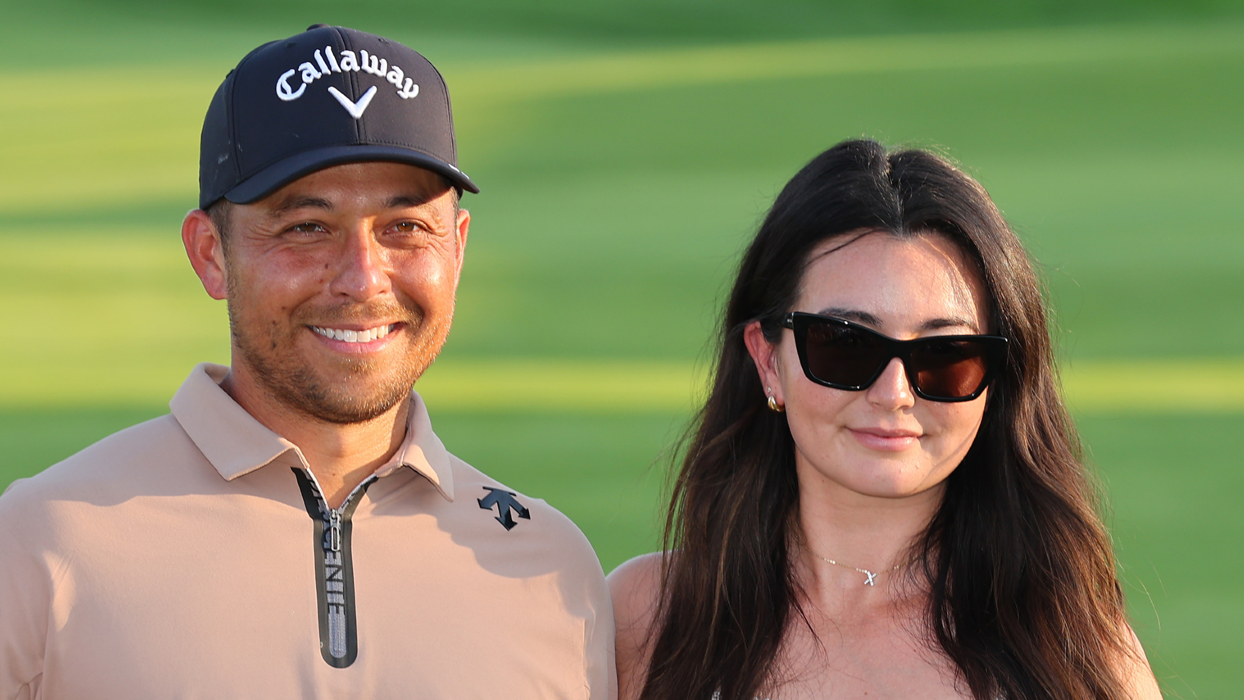 Xander Schauffele and his wife, Maya 