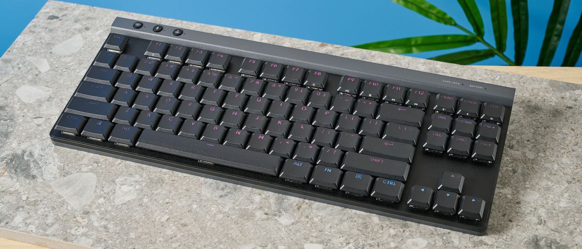 Photograph of the Logitech G515 Lightspeed TKL keyboard