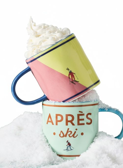 Apr&egrave;s Ski Handpainted Stoneware Mug