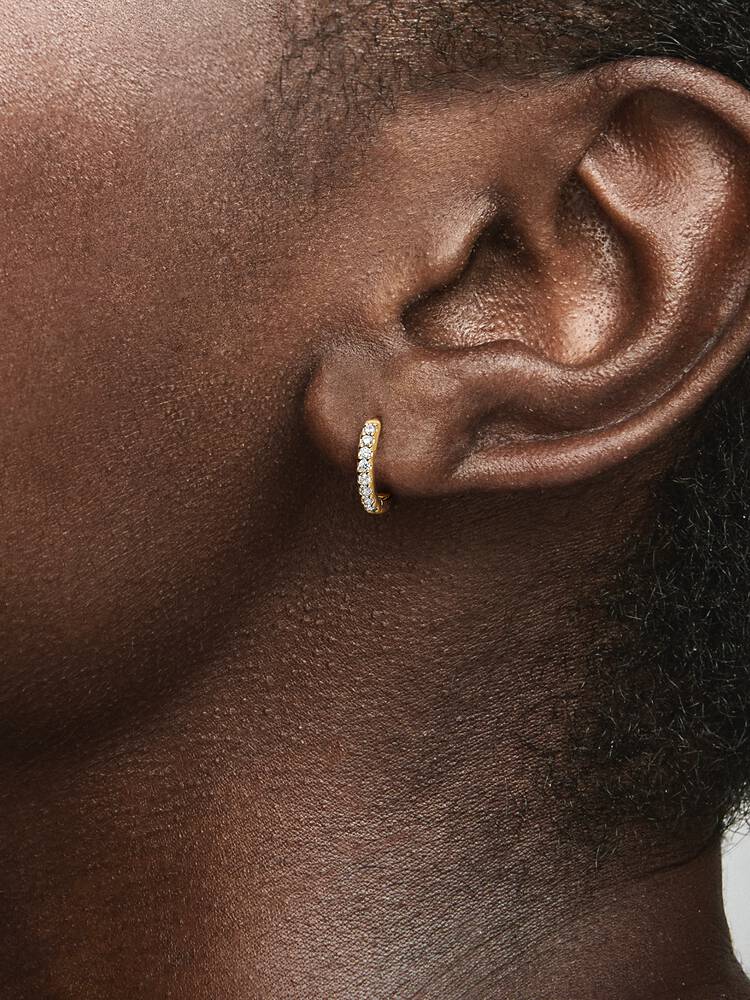 Pandora, Sparkling Huggie Hoop Earrings