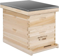 VIVOHOME Wooden 20 Frames Langstroth Honey Bee Hive Box with Metal Roof | Currently $139.99
