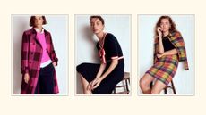 three shots of Boden A/W 2025 models