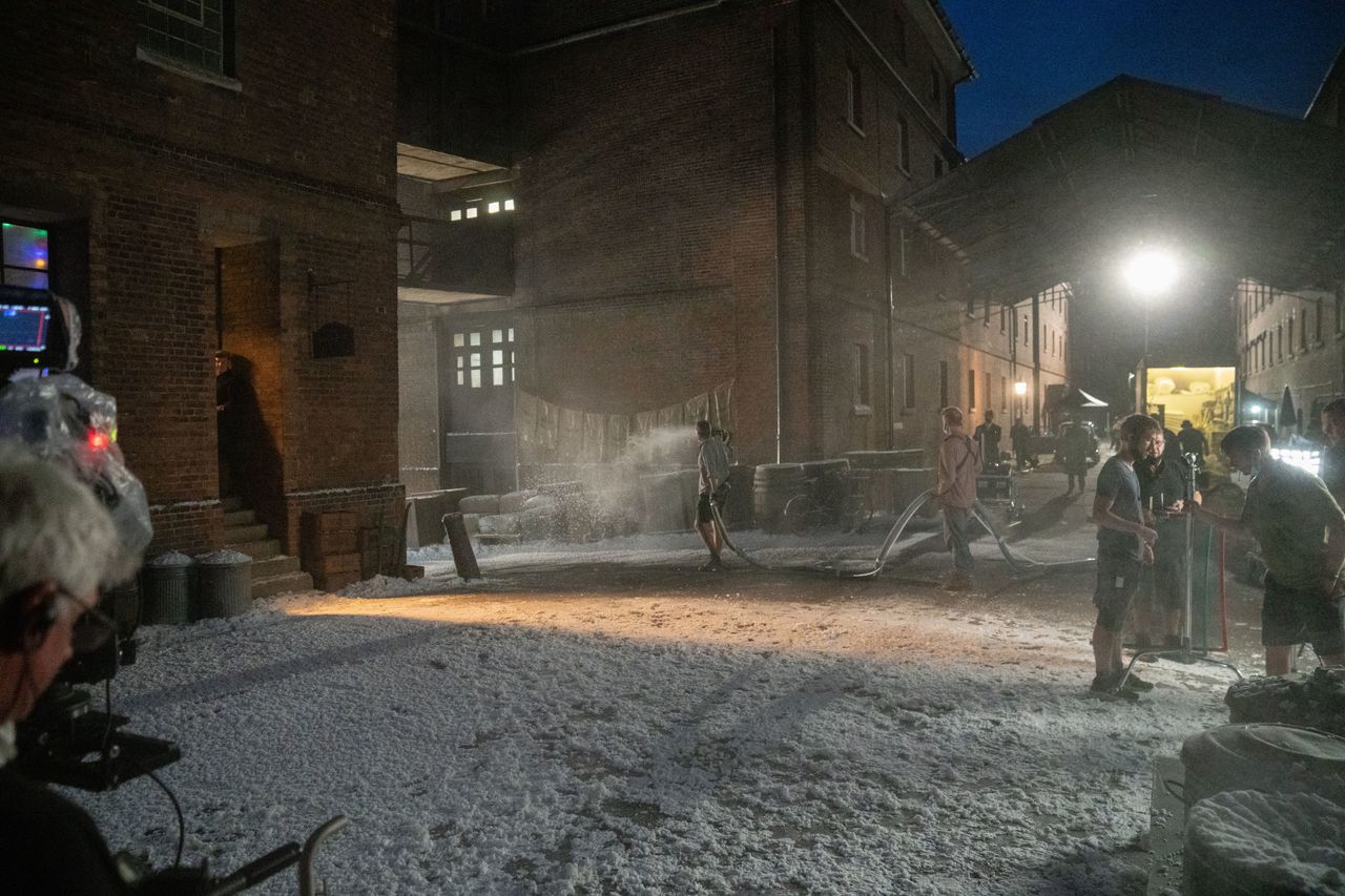 Sister Frances (ELLA BRUCCOLERI), Nancy Corrigan (MEGAN CUSACK) in Call the Midwife Christmas 2022