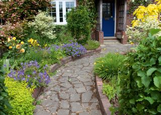 garden path leading to front door