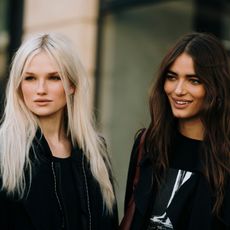 women with detangled hair