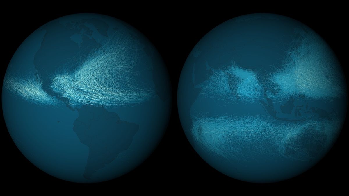 NOAA storm tracks